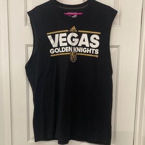 Adidas Black Vegas Golden Knights Tank Top Size 2XL